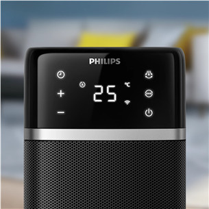 Philips 5000 series, 2000 W, dark grey/black - Tower Ceramic heater