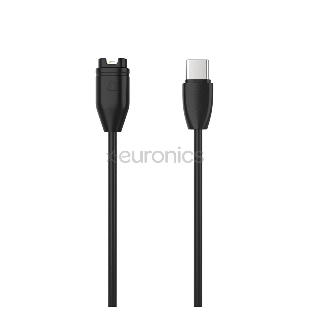 Fixed USB-C Charger, Garmin, must - Laadija