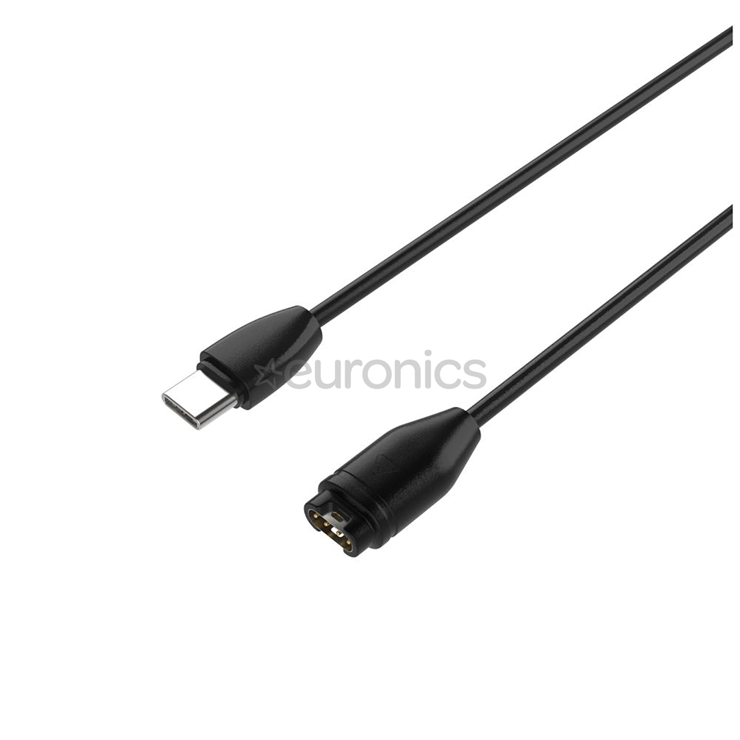 Fixed USB-C Charger, Garmin, must - Laadija