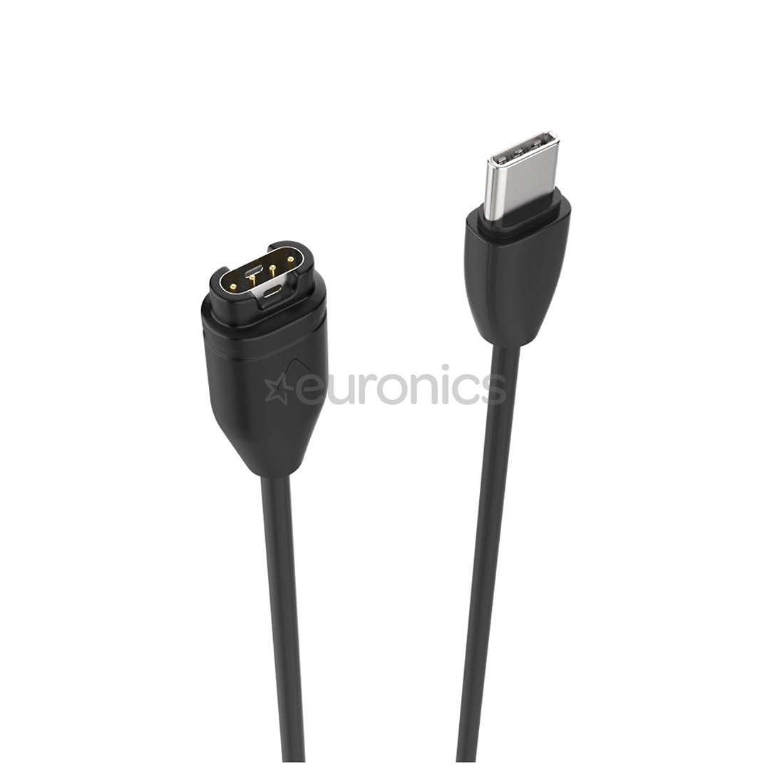 Fixed USB-C Charger, Garmin, must - Laadija