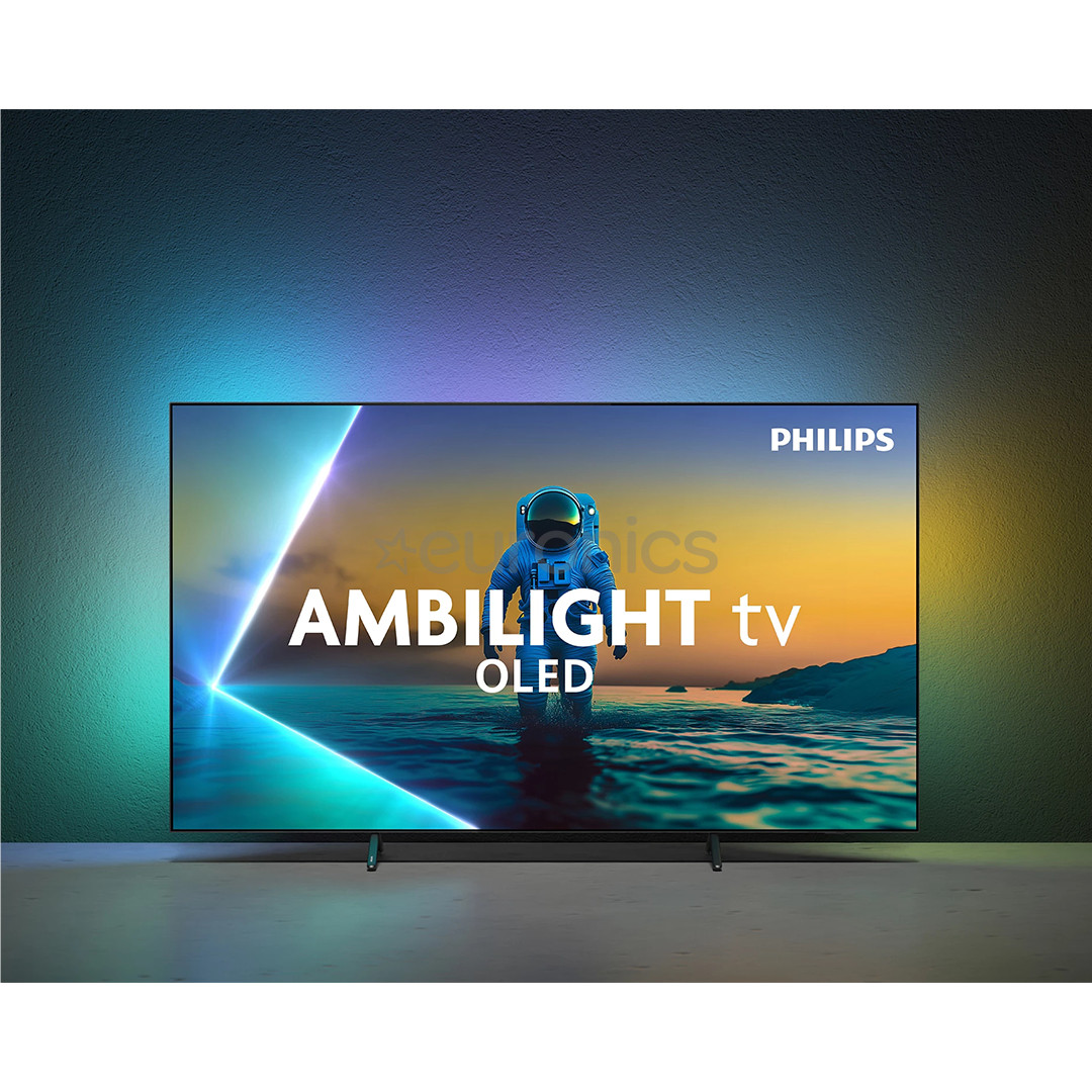 Philips OLED820, 77'', 4K UHD, OLED, tumehall - Teler