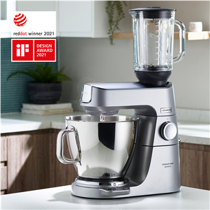 Kenwood Titanium Chef Baker XL, 7 L / 5 L, 1200 W, hõbedane - Köögikombain