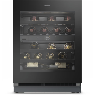 Miele, 32 pudelit, kõrgus 82 cm, must - Integreeritav veinikülmik KWTUS7096E