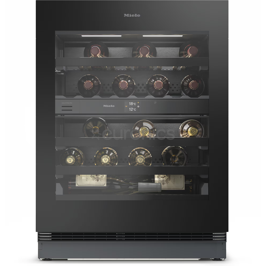 Miele, 32 pudelit, kõrgus 82 cm, must - Integreeritav veinikülmik