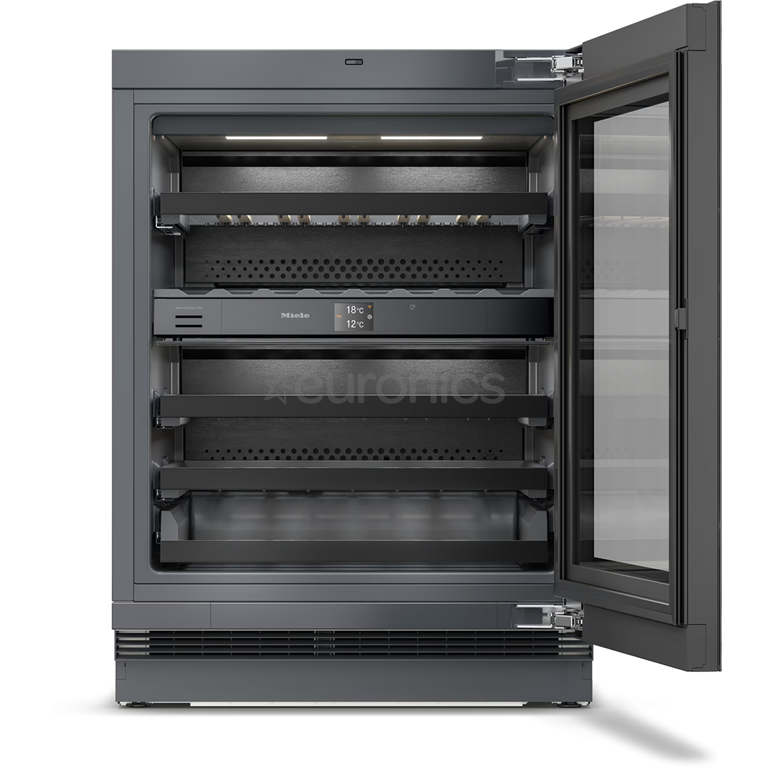 Miele, 32 pudelit, kõrgus 82 cm, must - Integreeritav veinikülmik