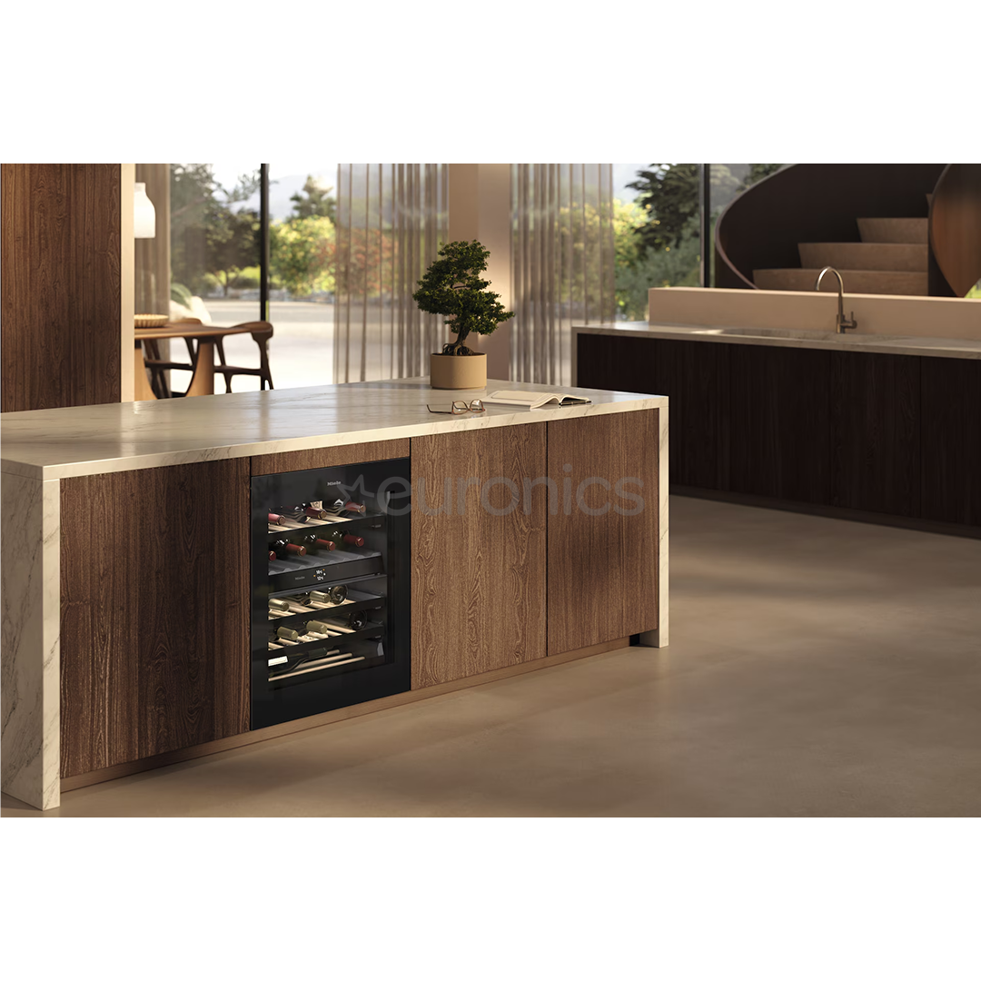 Miele, 32 pudelit, kõrgus 82 cm, must - Integreeritav veinikülmik