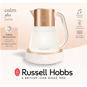 Russell Hobbs Calm Kettle, 1.7 L - Glass kettle