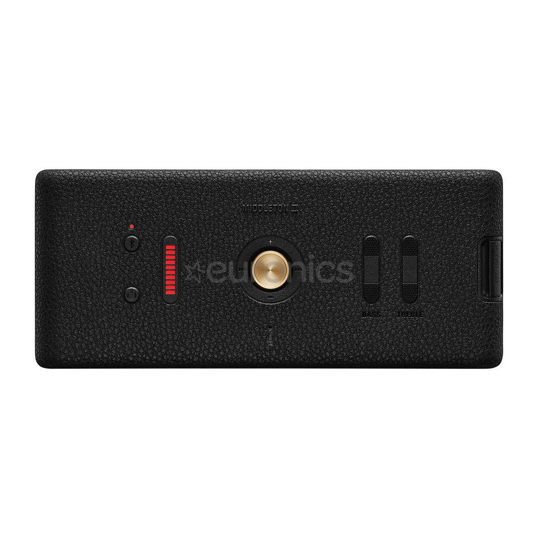 Marshall Middleton II, black/brass - Portable wireless speaker