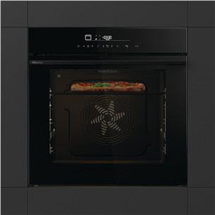 Hisense, 77 L, pürolüütiline puhastus, must - Integreeritav ahi HO66F8PIZZACHEF