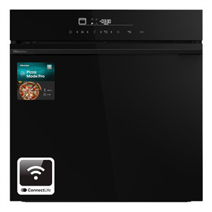 Hisense, 77 L, pürolüütiline puhastus, must - Integreeritav ahi