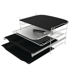 Hisense, 77 L, pürolüütiline puhastus, must - Integreeritav ahi