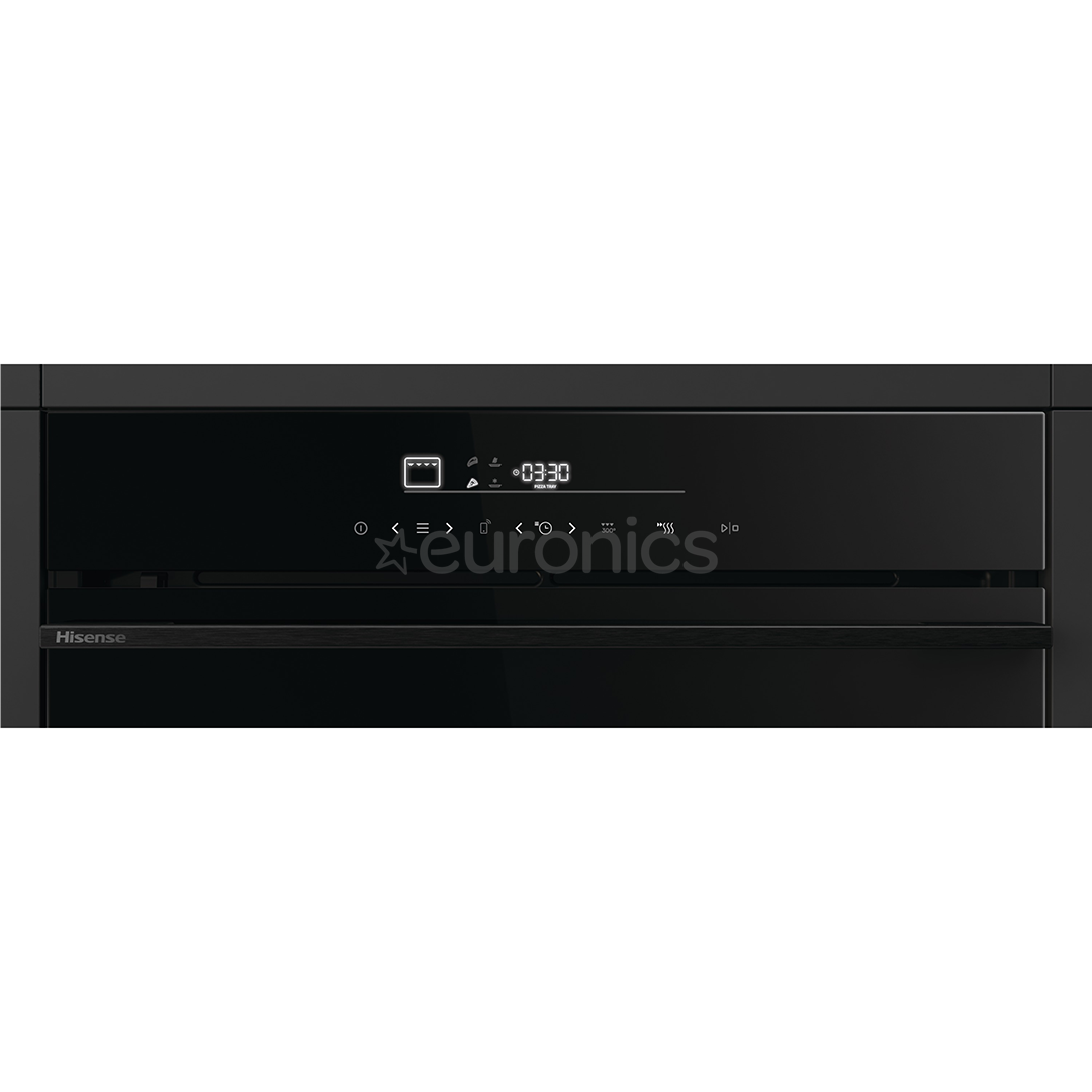 Hisense, 77 L, pürolüütiline puhastus, must - Integreeritav ahi