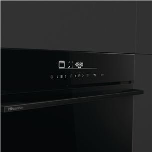 Hisense, 77 L, pürolüütiline puhastus, must - Integreeritav ahi