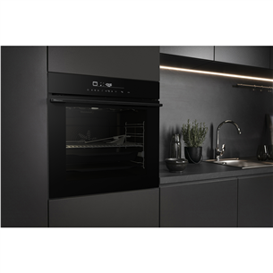 Hisense, 77 L, pürolüütiline puhastus, must - Integreeritav ahi