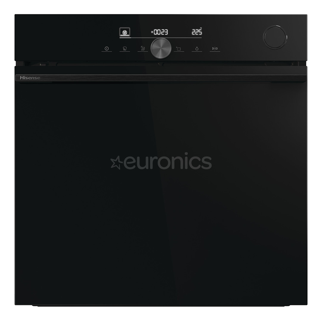 Hisense, 77 L, pyrolytic cleaning, black - Built-in oven