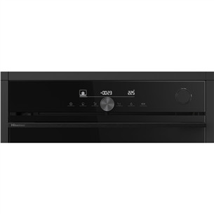 Hisense, 77 L, pyrolytic cleaning, black - Built-in oven