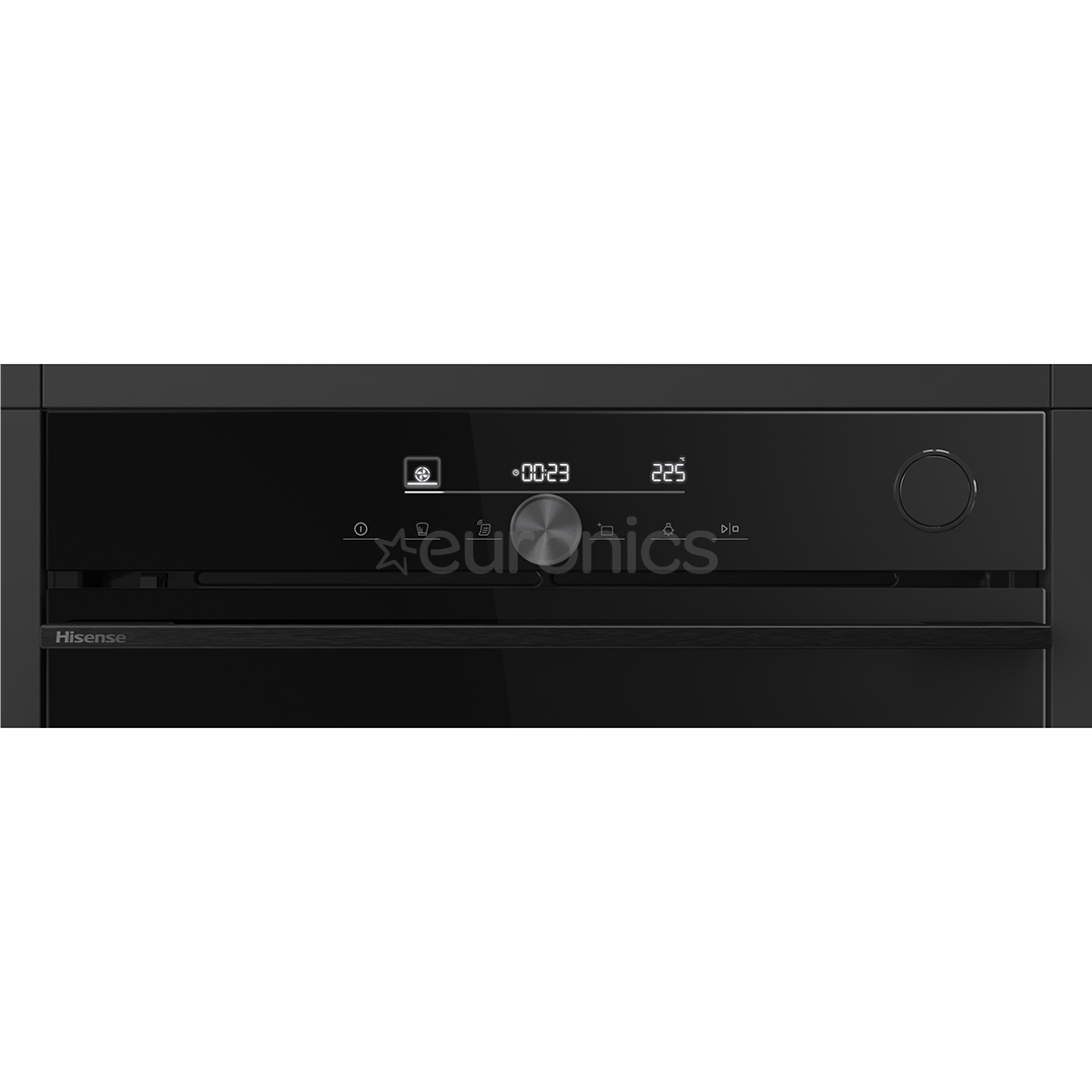 Hisense, 77 L, pürolüütiline puhastus, must - Integreeritav ahi