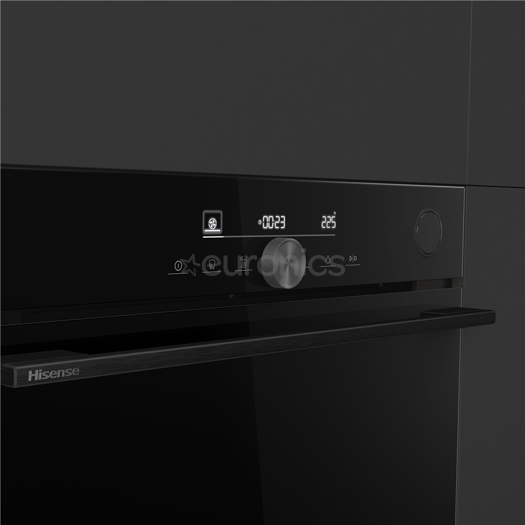 Hisense, 77 L, pürolüütiline puhastus, must - Integreeritav ahi