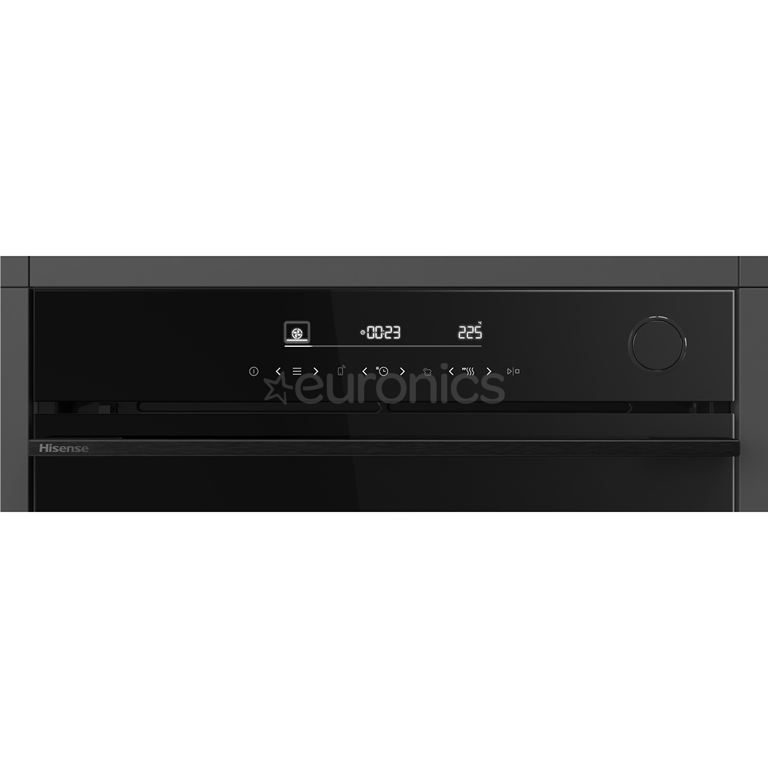 Hisense, 77 L, pürolüütiline puhastus, must - Integreeritav ahi