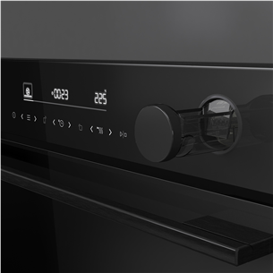 Hisense, 77 L, pürolüütiline puhastus, must - Integreeritav ahi