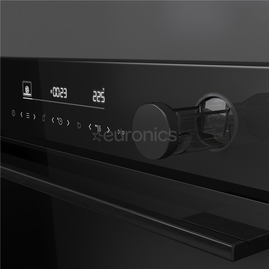 Hisense, 77 L, pürolüütiline puhastus, must - Integreeritav ahi