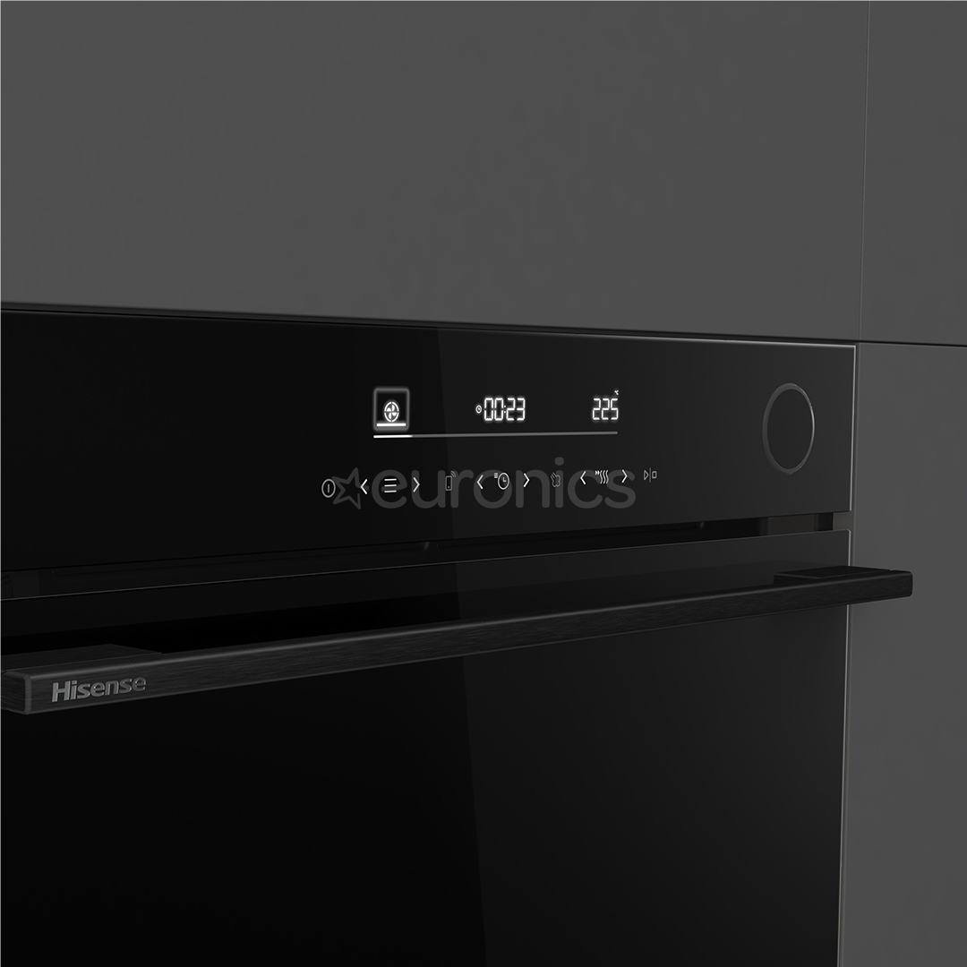 Hisense, 77 L, pürolüütiline puhastus, must - Integreeritav ahi