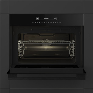 Hisense, 50 л, черный - Интегрируемый духовой шкаф с функией микроволн