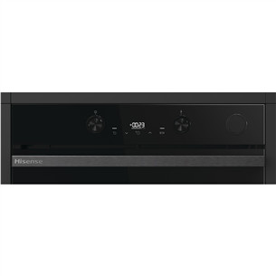 Hisense, 77 л, Steam Add Plus, черный - Интегрируемый духовой шкаф