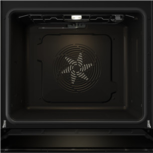 Hisense, 77 л, Steam Add Plus, черный - Интегрируемый духовой шкаф