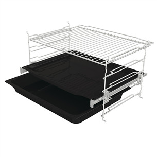 Hisense, 77 л, Steam Add Plus, черный - Интегрируемый духовой шкаф