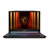 MSI Katana 15HX, 15,6'', 144 Hz, i7, 16 GB, 512 GB, RTX 5060, ENG, black - Notebook