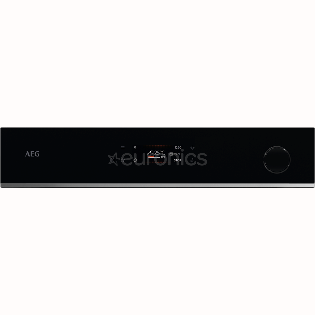 AEG 7000 Series MealAssist with SteamCrisp, 72 л, пиролитическая очистка, черный - Интегрируемый духовой шкаф