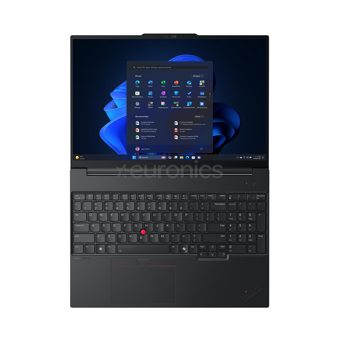 Lenovo ThinkPad E16 Gen 3, 16'', WUXGA, Ryzen 5, 16 GB, 512 GB, W11P, ENG, black - Notebook