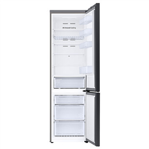 Samsung BeSpoke, 390 л, высота 203 см, черный - Холодильник