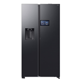 Samsung Bespoke AI Home, NoFrost, 621 л, высота 179 см, черный - SBS-холодильник