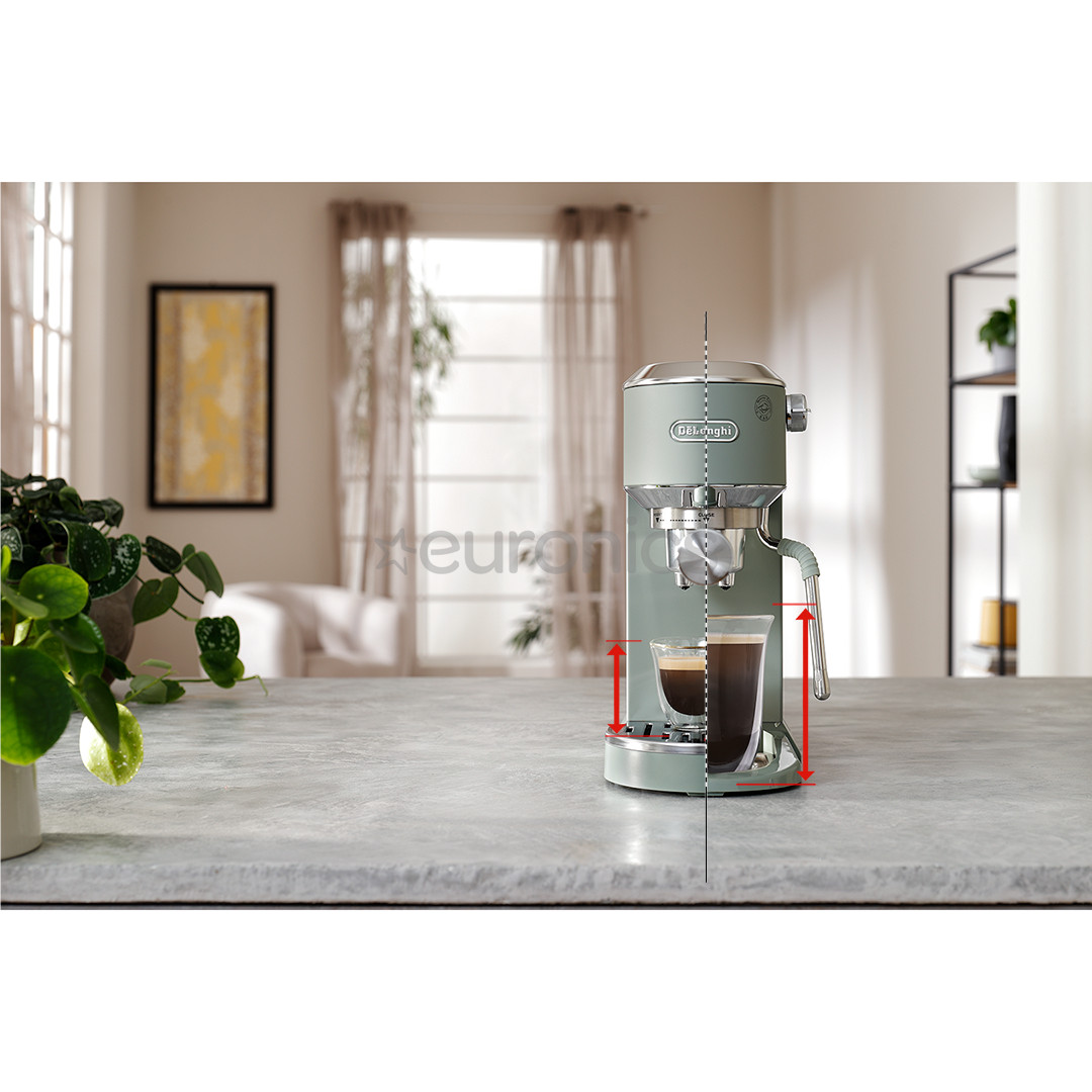 DeLonghi Dedica Duo, roheline - Manuaalne espressomasin