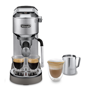 DeLonghi Dedica Duo, silver - Manual espresso machine EC890.M