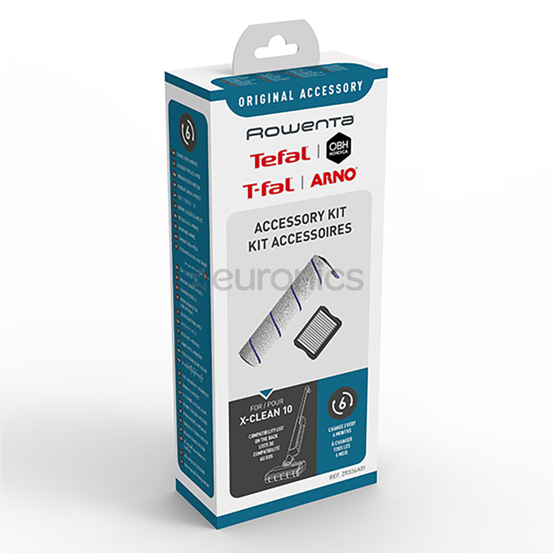 Tefal X-Clean 10 - Фильтр и роликовая щетка