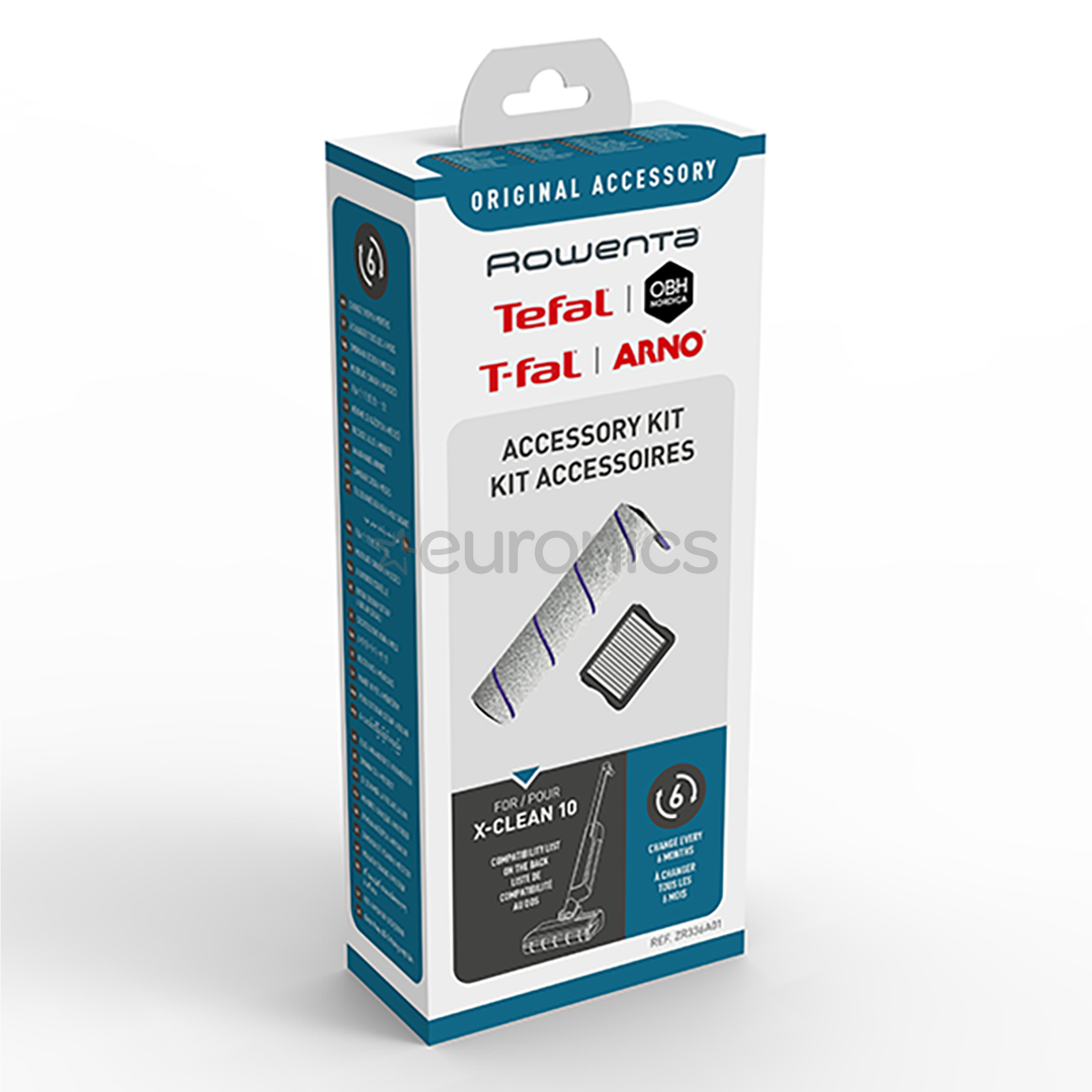 Tefal X-Clean 10 - Фильтр и роликовая щетка