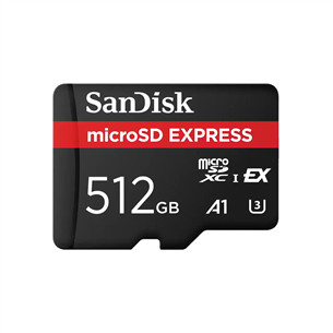 SanDisk microSD Express, 512 ГБ, черный - Карта памяти SDSQXFN-512G-GN4NN