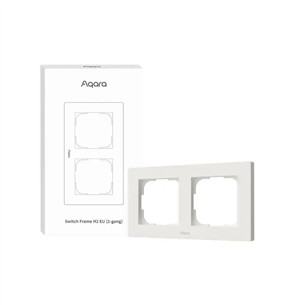 Aqara Switch Frame H2 EU, 2 pesa, valge - Lülitiraam