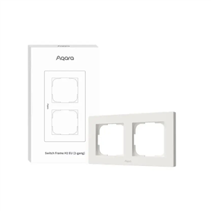 Aqara Switch Frame H2 EU, 2 гнезда, белый - Рамка для выключателя FE-X01D-W
