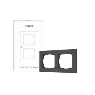 Aqara Switch Frame H2 EU, 2 гнезда, серый - Рамка для выключателя FE-X01D-G