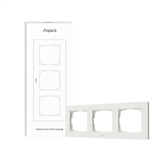 Aqara Switch Frame H2 EU, 3 гнезда, белый - Рамка для выключателя