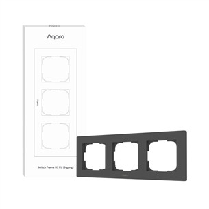 Aqara Switch Frame H2 EU, 3 гнезда, серый - Рамка для выключателя FE-X02D-G