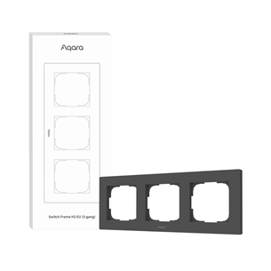 Aqara Switch Frame H2 EU, 3 гнезда, серый - Рамка для выключателя