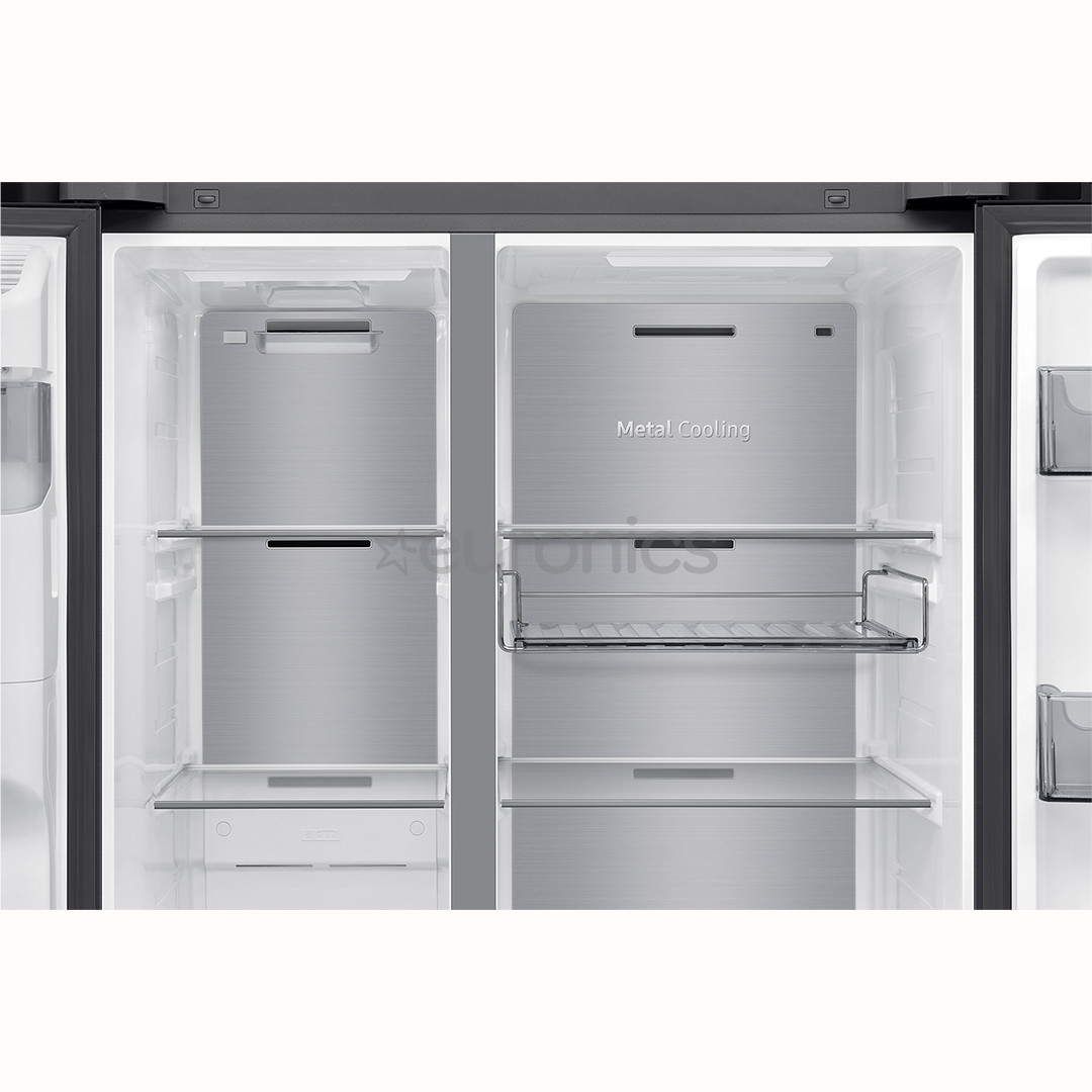 Samsung Bespoke AI Home, NoFrost, 621 L, height 179 cm, black - SBS-refrigerator