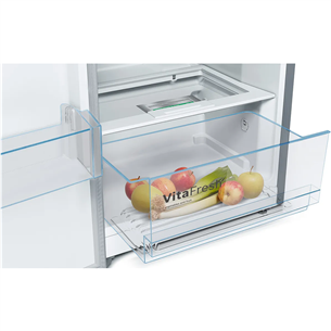 Bosch Series 4, NoFrost, height 186 cm, 346 L, black - Cooler
