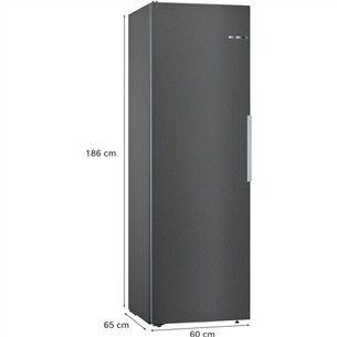 Bosch Seeria 4, 346 L, kõrgus 186 cm, must - Jahekapp