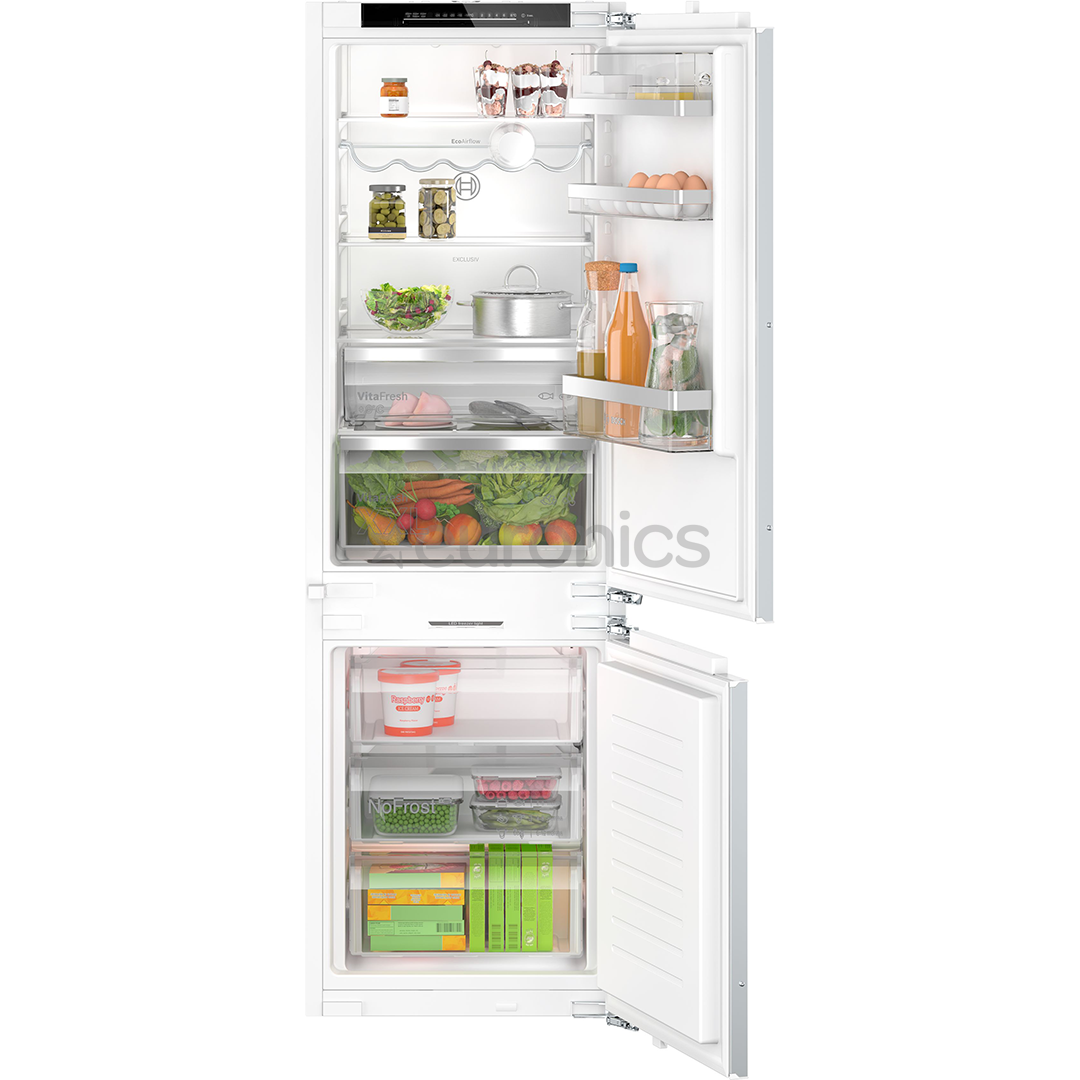 Bosch, Series 6, NoFrost, 260 L, height 178 cm - Built-in refrigerator